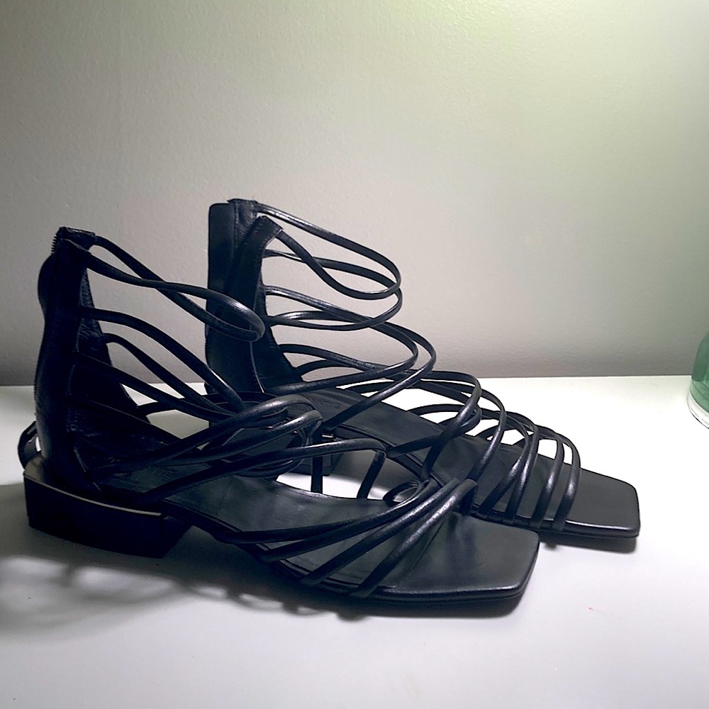 Vic Matie Black Sandals Size 8